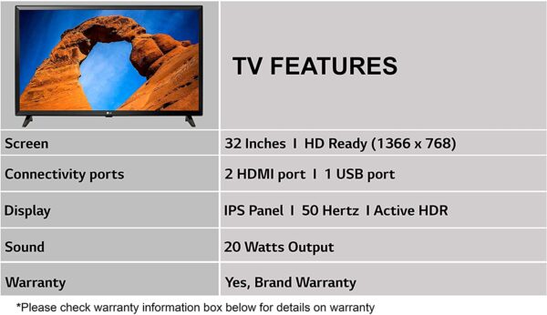 LG 80 cm (32 Inches) HD Ready LED TV 32LK526BPTA